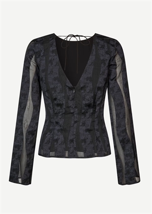 Saanai bluse 15458 Black Samsøe 